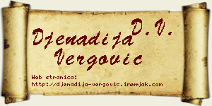 Đenadija Vergović vizit kartica